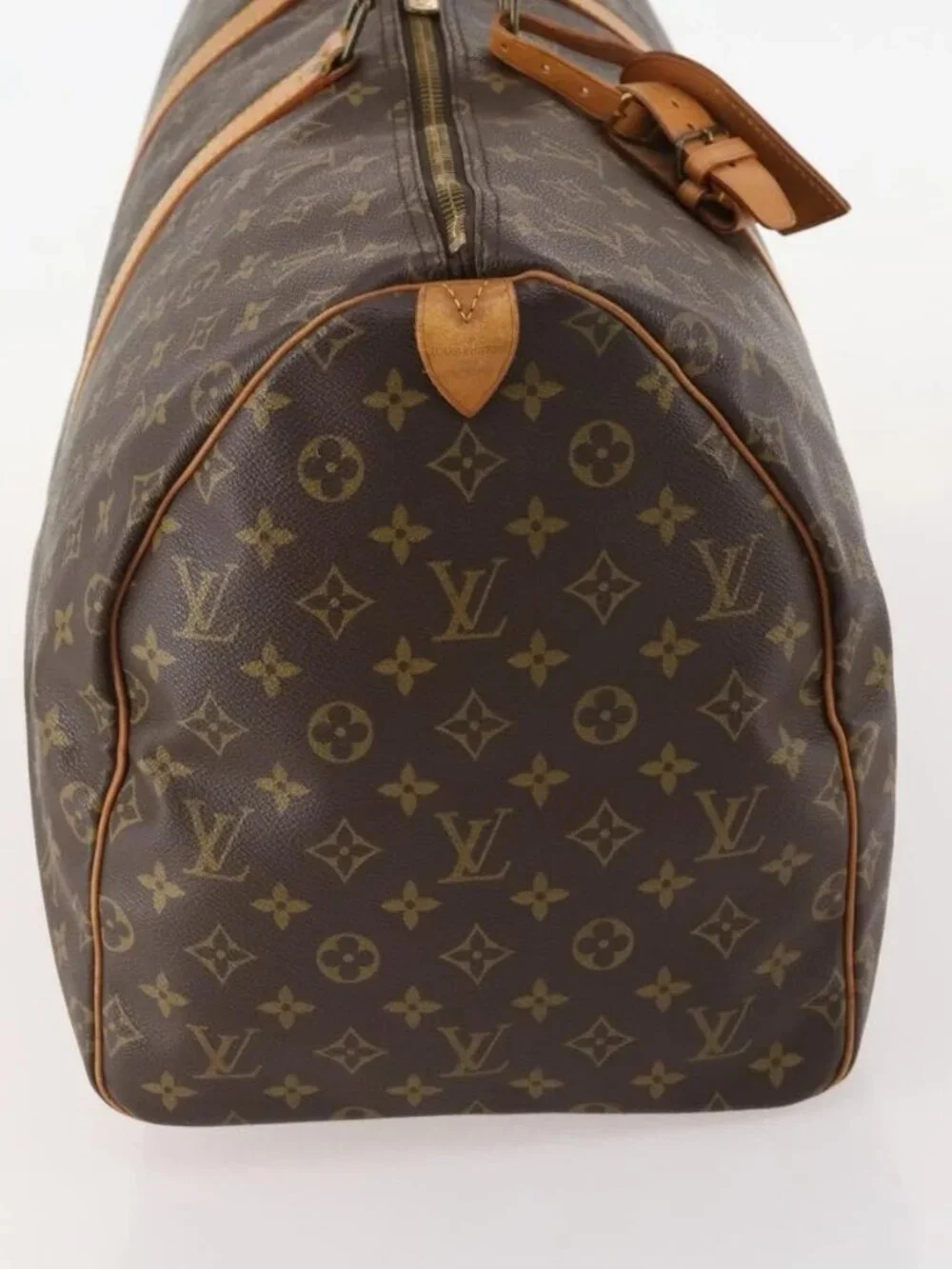 LOUIS VUITTON Monogram Keepall 55 Boston Bag M41424 LV Auth ka4321